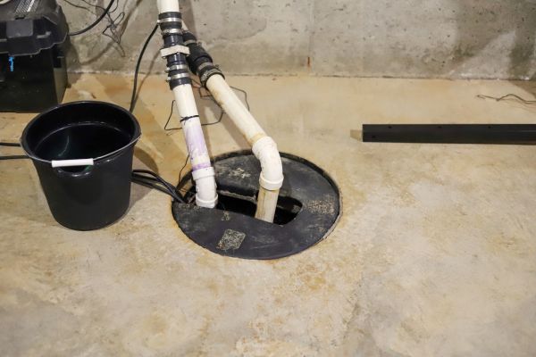 Basement Drainage Installation in Meridian