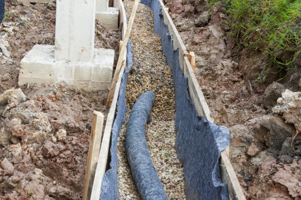 French Drain Installation in Meridian